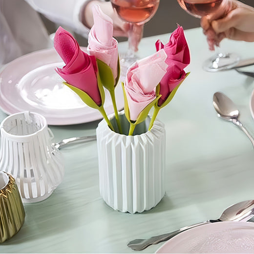 Napkin Rose Maker, Reusable Plastic Napkin Folding Tool for Dinner Parties, Weddings & Holiday Tables