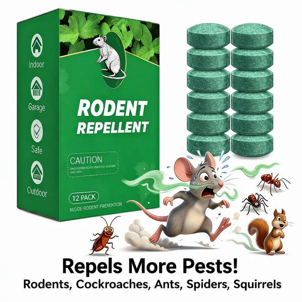 Natural Pest Repellent Pellets, Peppermint, Ginger & Lemon Plant-Based Repellent for Home & Garden
