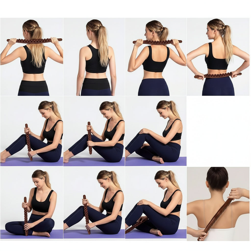 THERAWOOD Luxury Gua Sha Massage Stick