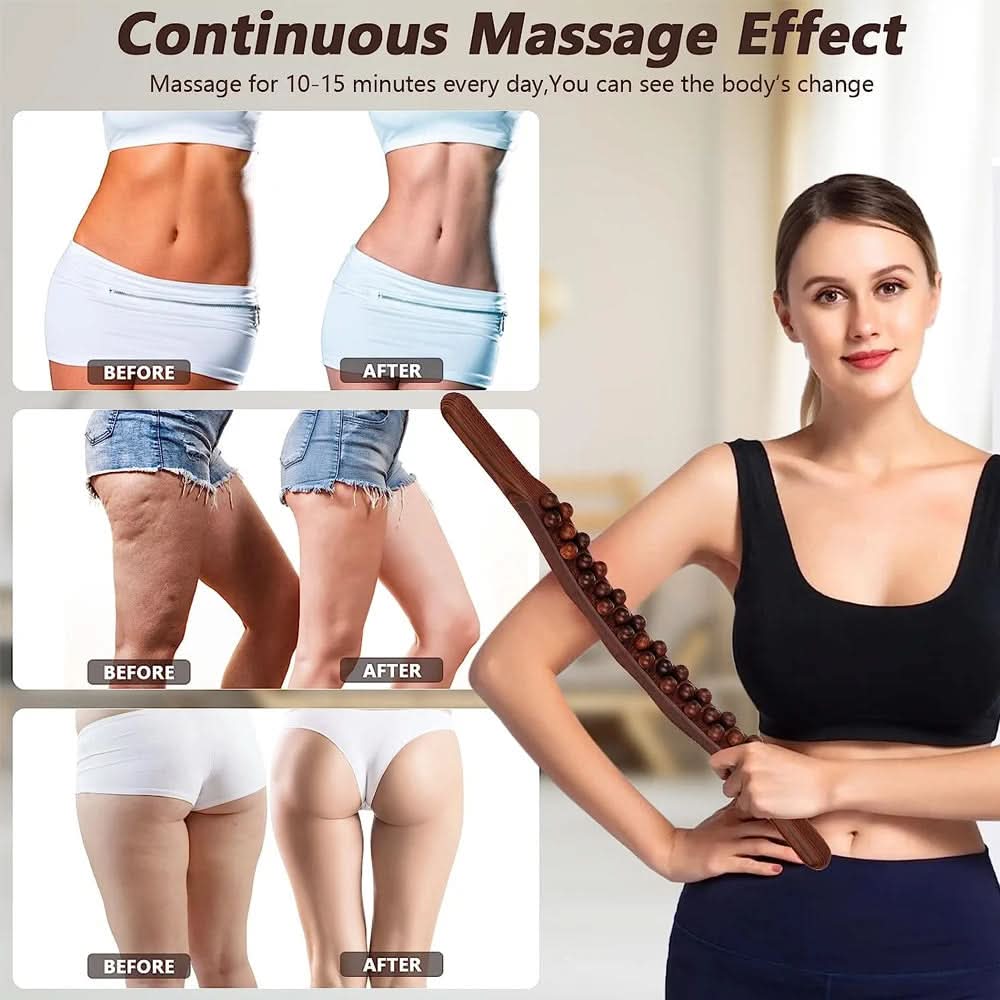 WOOLEASE Gua Sha Massage Stick Natural
