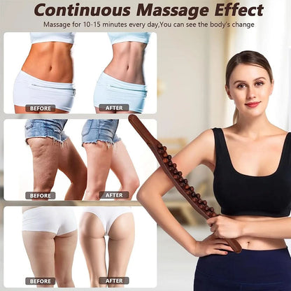 WOOLEASE Gua Sha Massage Stick Natural