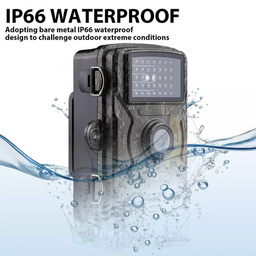Night Vision Trail Camera, 16MP 1080P Wildlife Camera with Motion Sensor & 2 Inch Screen for Hunting