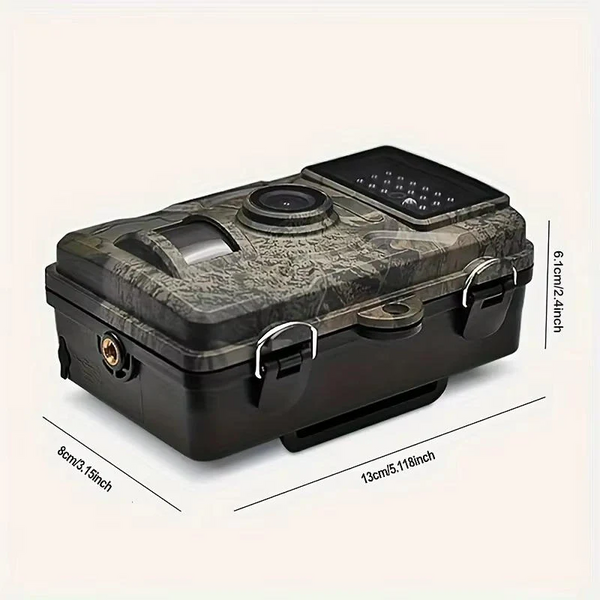 Night Vision Trail Camera, 16MP 1080P Wildlife Camera with Motion Sensor & 2 Inch Screen for Hunting