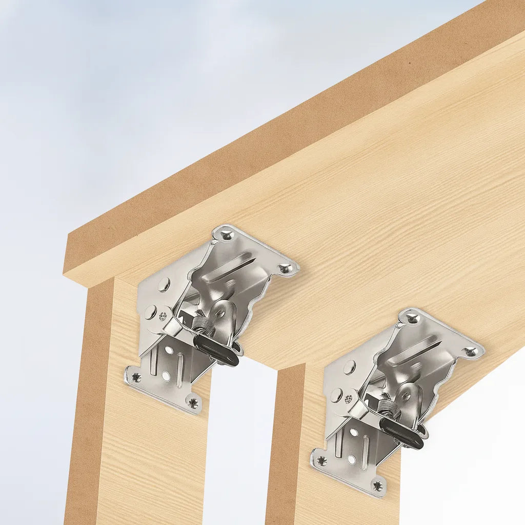 Folding Bracket 90° Auto-Lock, Set of 2, Up to 225kg