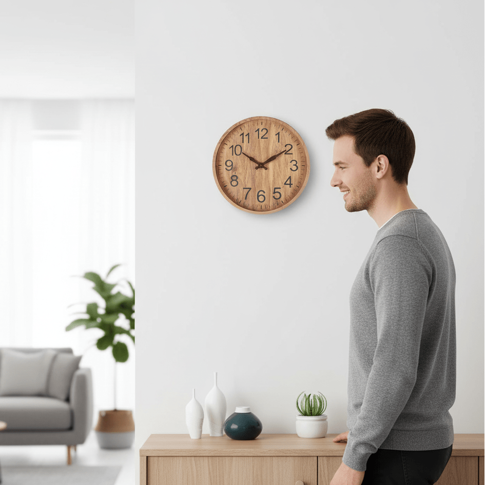 WOODEN CLOCK Natural Charm lifestyle image 2