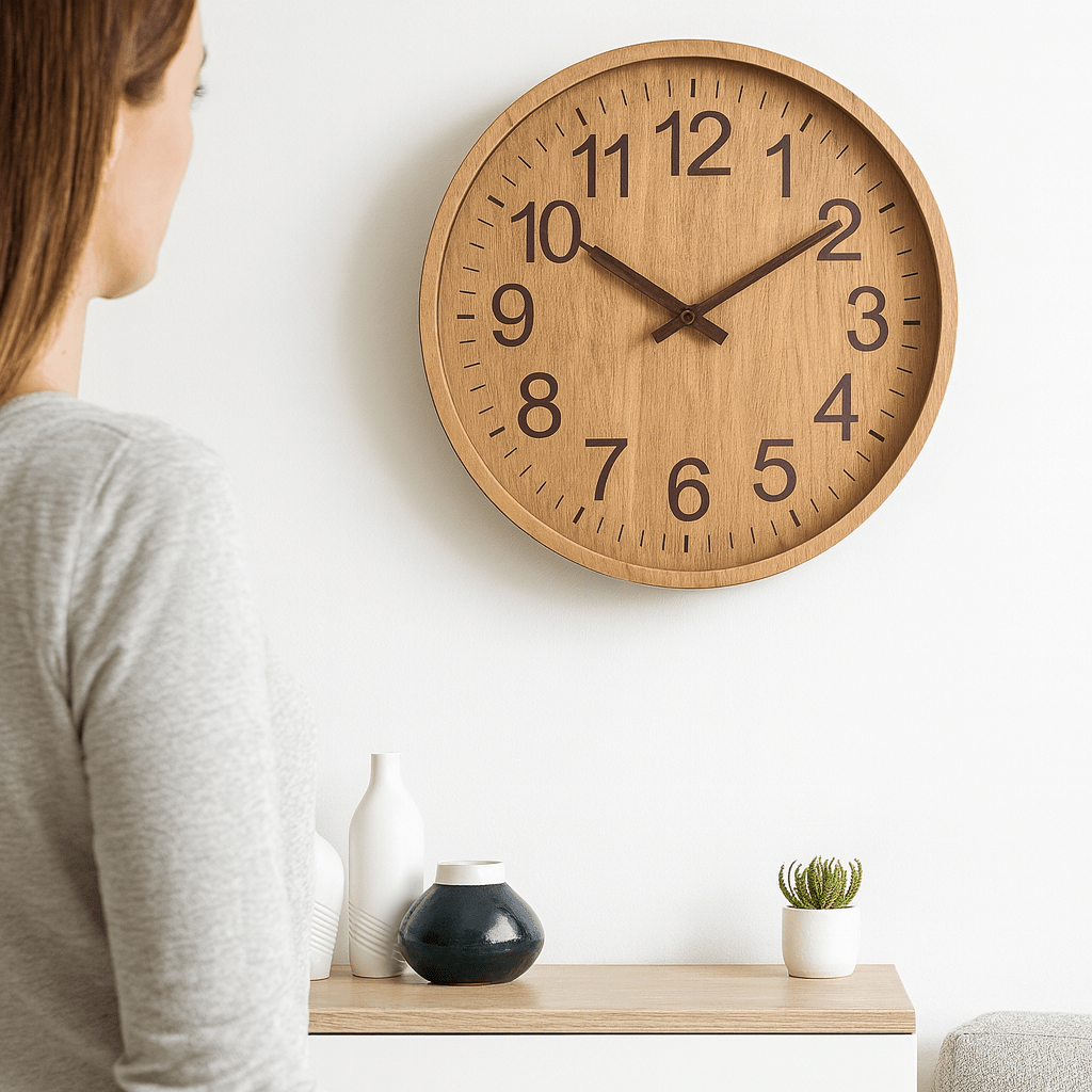 WOODEN CLOCK Natural Charm lifestyle image 1