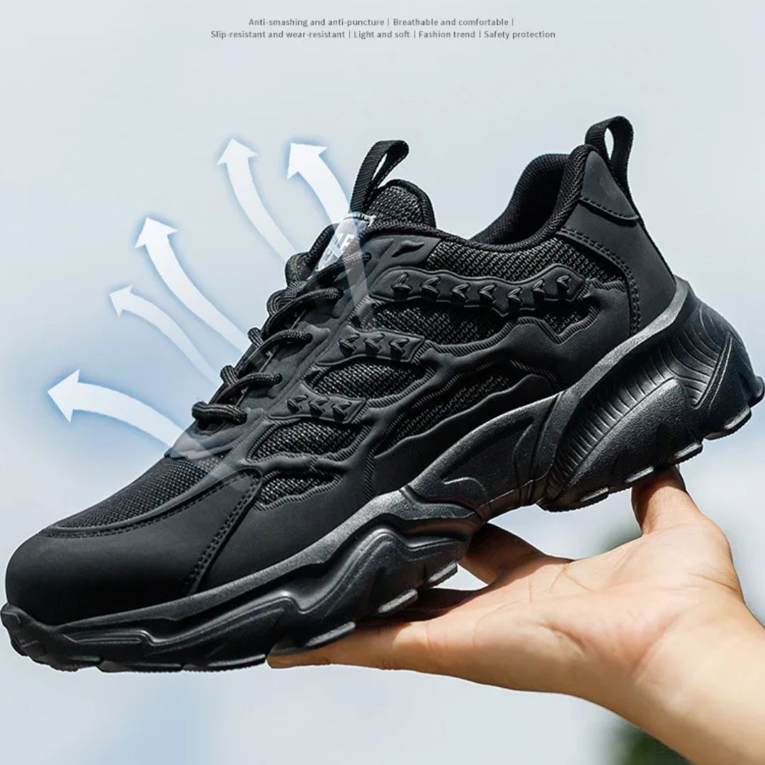 Heavy-Duty Steel Toe Work Sneakers, Safety & Comfort