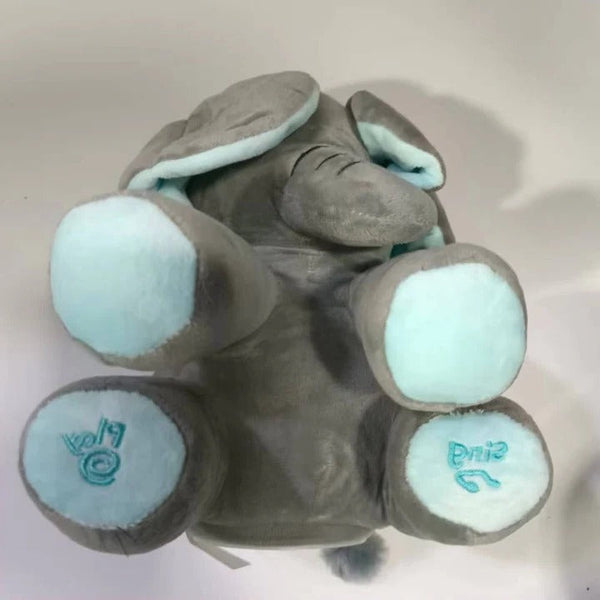 Peekaboo Elephant Toy, Interactive Singing Plush for Babies & Toddlers with Moving Ears
