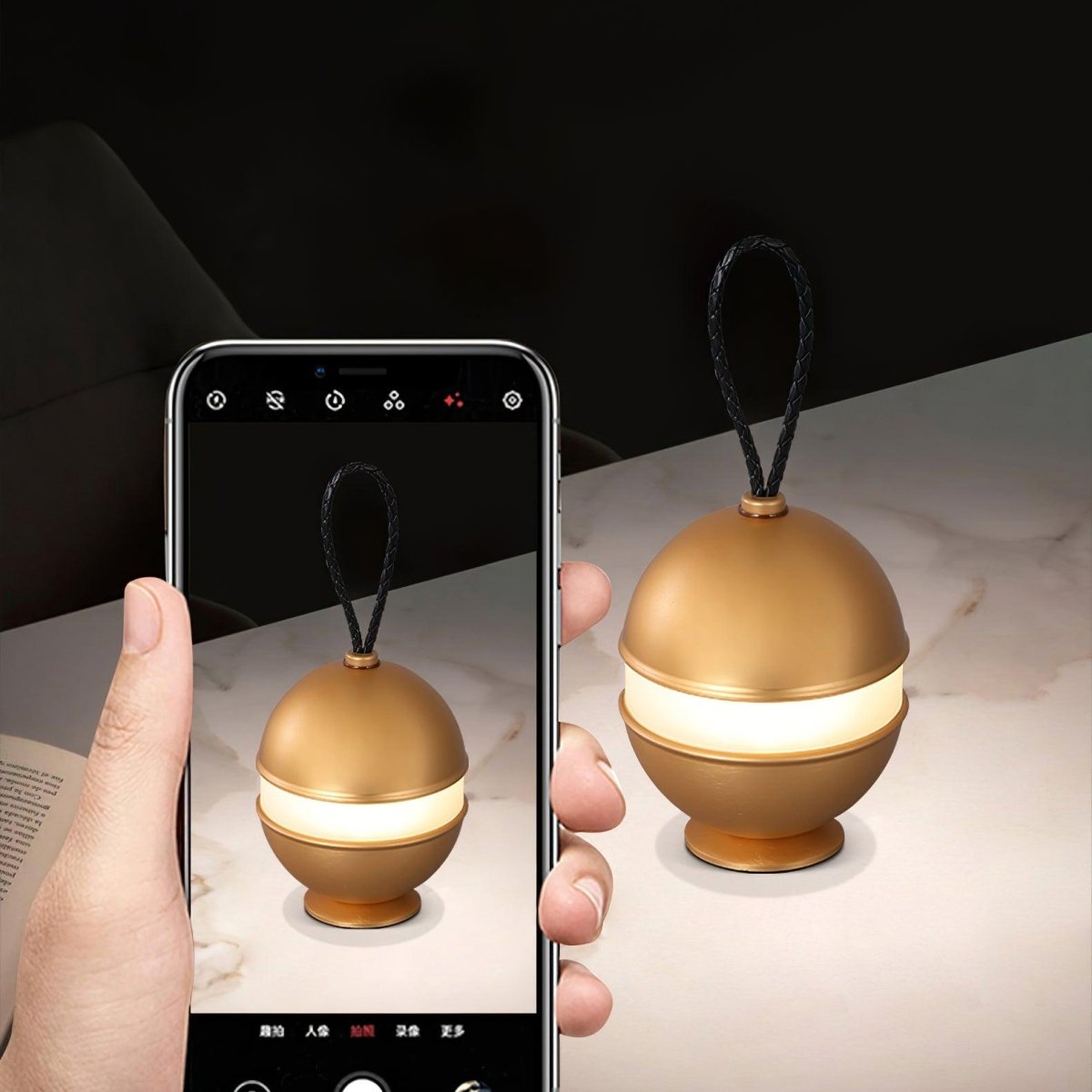 PERLORA Rechargeable Wireless Touch Table Lamp