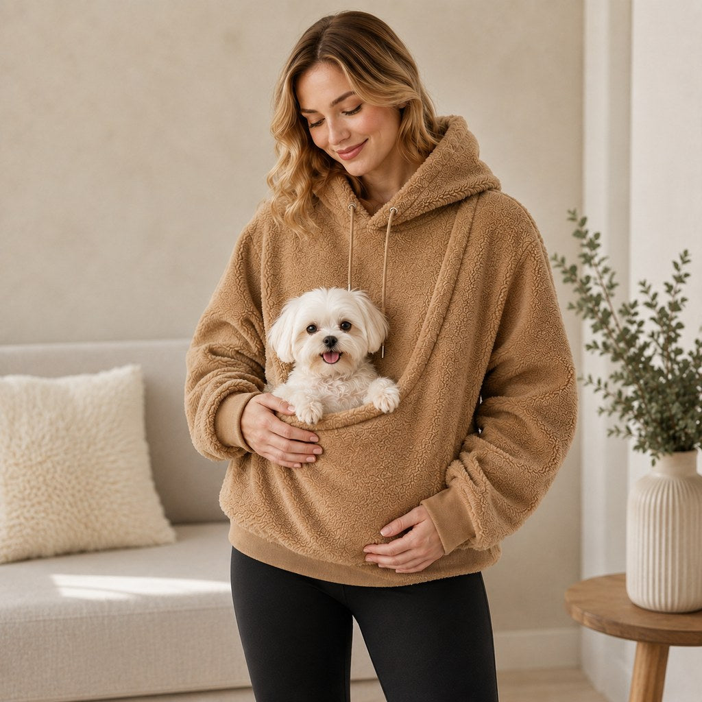 Pet Carrier Sherpa Hoodie