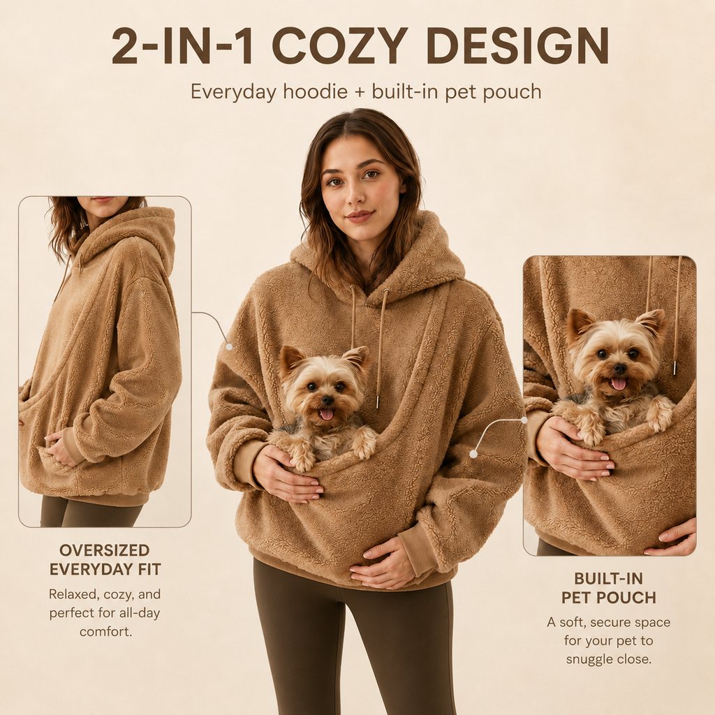 Pet Carrier Sherpa Hoodie – photo 2