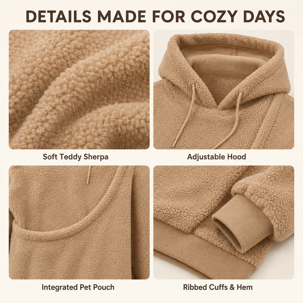 Pet Carrier Sherpa Hoodie – photo 8