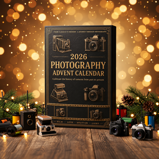 Photography Advent Calendar 2026, 24 Mini Camera Miniatures Christmas Countdown for Photographers