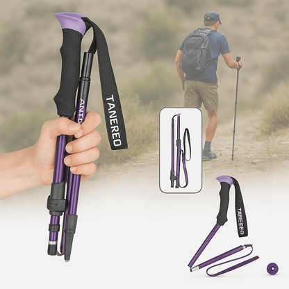 TREKKIFY Adjustable Foldable Walking Poles