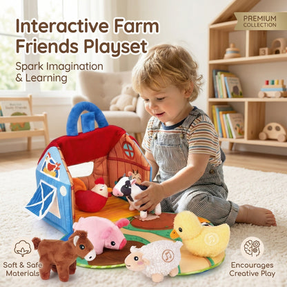 Plush Farm Animals Set