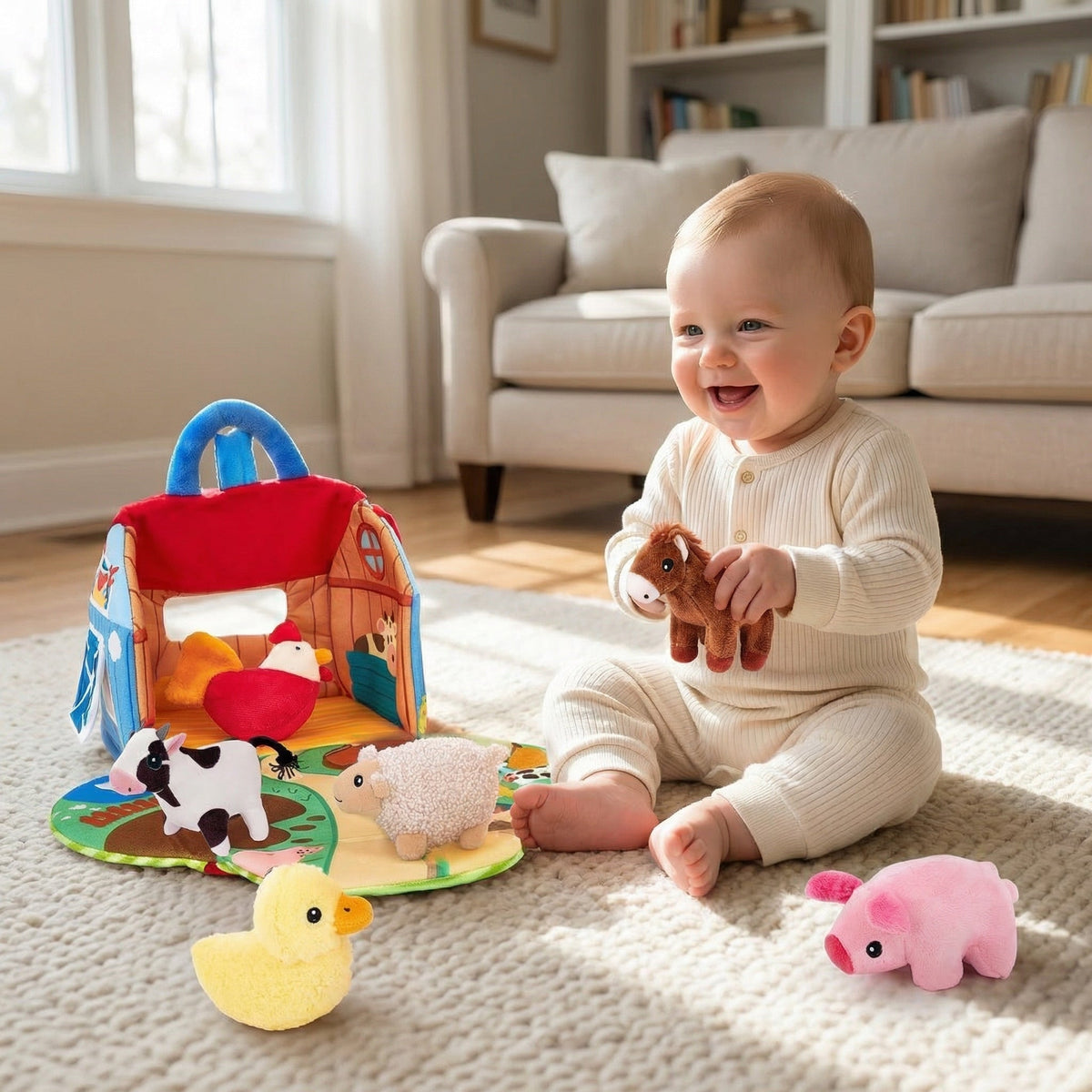 Plush Farm Animals Set – photo 6
