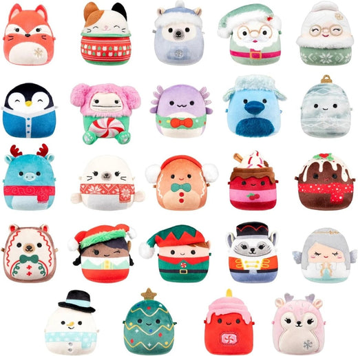 Plush Toy Advent Calendar 2026, 24 Mini Plush Mascots Christmas Countdown for Kids