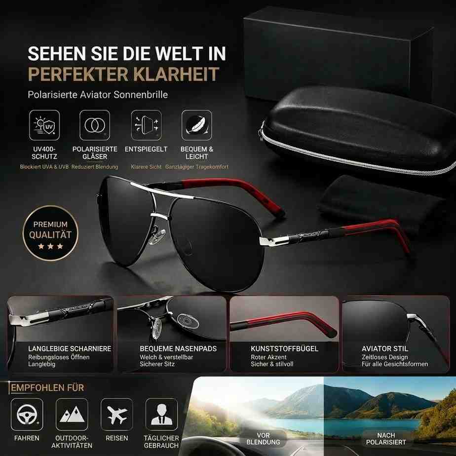 Polarized Aviator Sunglasses