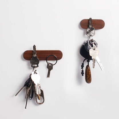 RUSTEVA Magnetic Wooden Key Holder