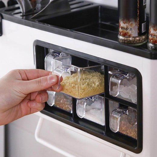 Spice Rack Organizer, Kitchen Seasoning Shelf with Phone Holder