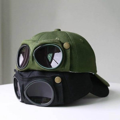 Sunglasses Hat, Baseball Cap with Aviator Sunglasses Unisex