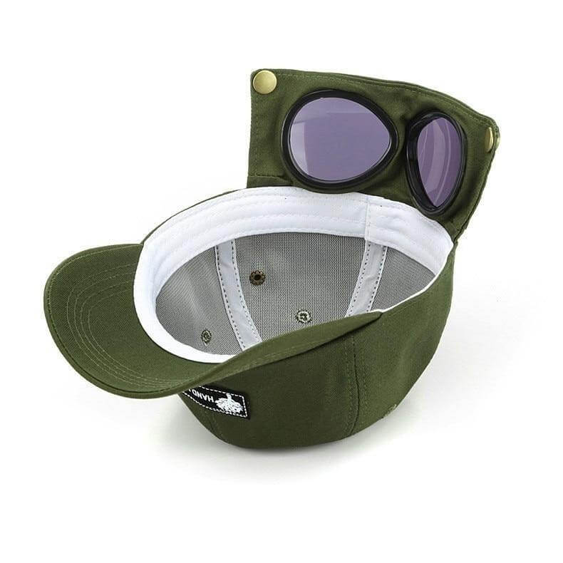 Sunglasses Hat, Baseball Cap with Aviator Sunglasses Unisex