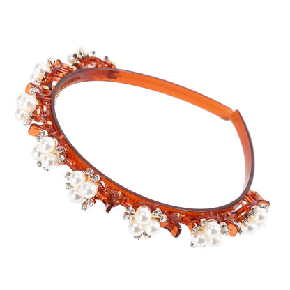 Bangs Clip in Headband, Double Bangs Butterfly Clip Hairpiece
