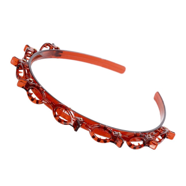 Bangs Clip in Headband, Double Bangs Butterfly Clip Hairpiece