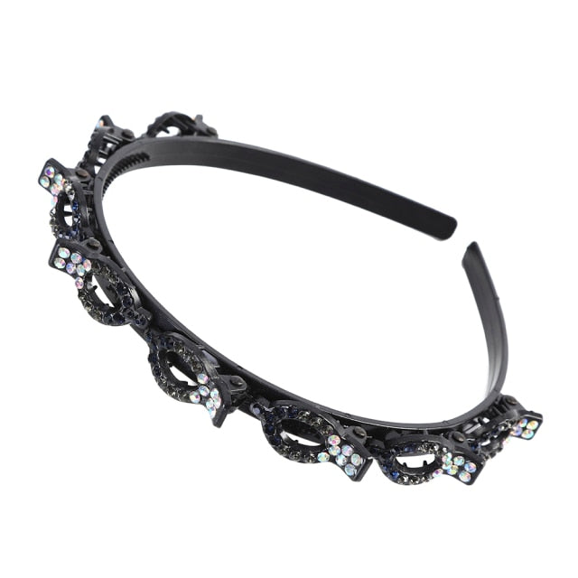 Bangs Clip in Headband, Double Bangs Butterfly Clip Hairpiece