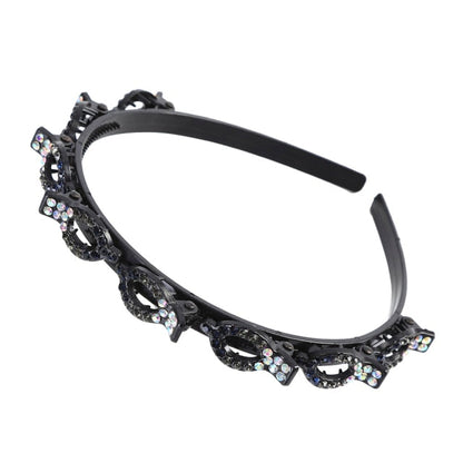Bangs Clip in Headband, Double Bangs Butterfly Clip Hairpiece