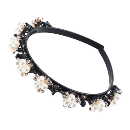 Bangs Clip in Headband, Double Bangs Butterfly Clip Hairpiece