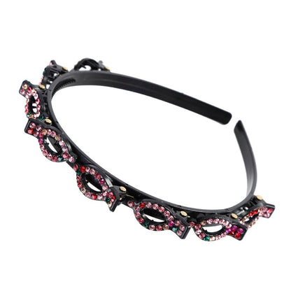 Bangs Clip in Headband, Double Bangs Butterfly Clip Hairpiece