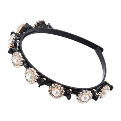 Bangs Clip in Headband, Double Bangs Butterfly Clip Hairpiece