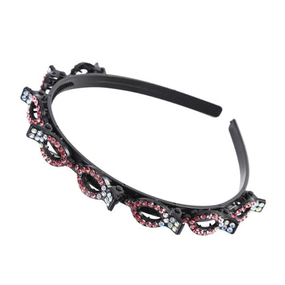 Bangs Clip in Headband, Double Bangs Butterfly Clip Hairpiece
