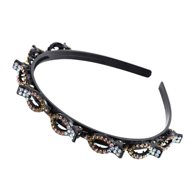 Bangs Clip in Headband, Double Bangs Butterfly Clip Hairpiece