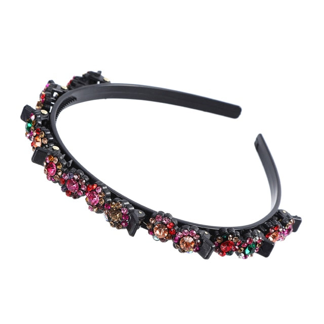Bangs Clip in Headband, Double Bangs Butterfly Clip Hairpiece