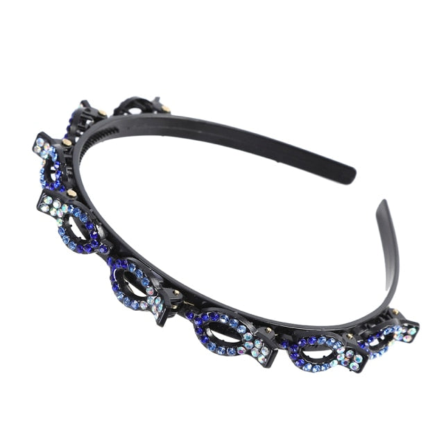 Bangs Clip in Headband, Double Bangs Butterfly Clip Hairpiece