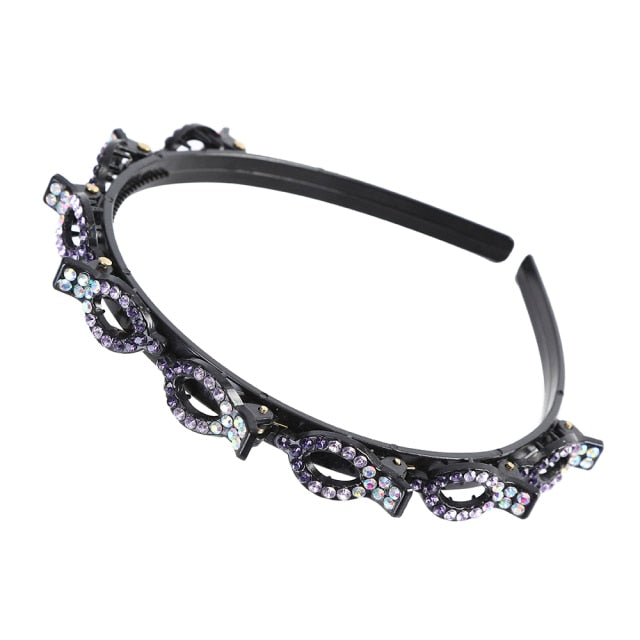 Bangs Clip in Headband, Double Bangs Butterfly Clip Hairpiece