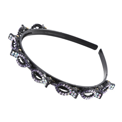 Bangs Clip in Headband, Double Bangs Butterfly Clip Hairpiece