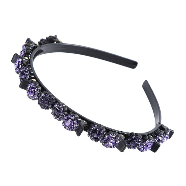 Bangs Clip in Headband, Double Bangs Butterfly Clip Hairpiece