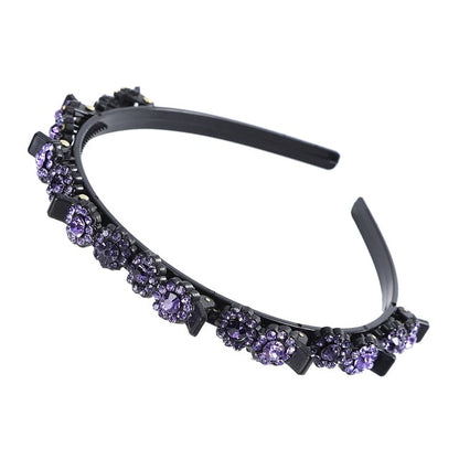 Bangs Clip in Headband, Double Bangs Butterfly Clip Hairpiece