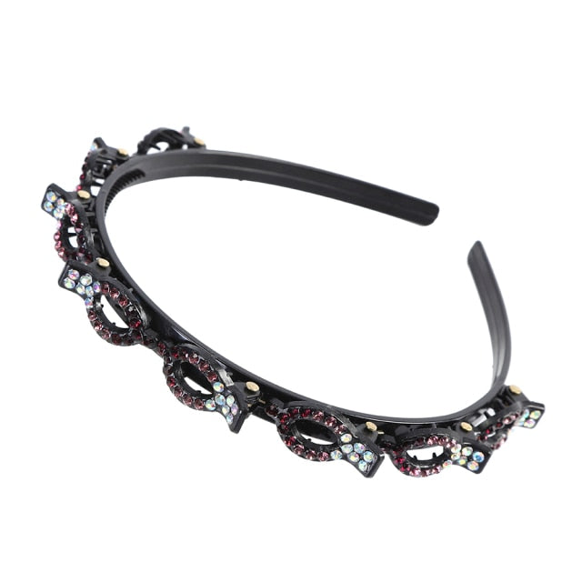 Bangs Clip in Headband, Double Bangs Butterfly Clip Hairpiece