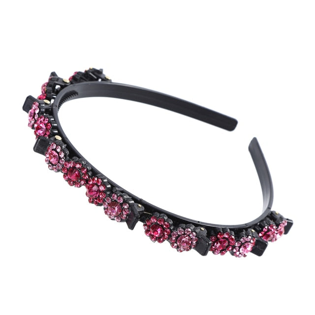 Bangs Clip in Headband, Double Bangs Butterfly Clip Hairpiece
