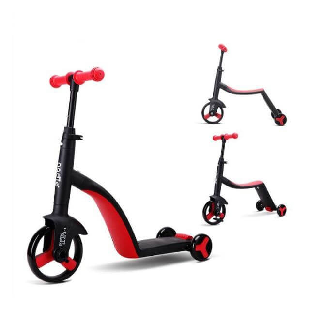 Kids Tricycle Scooter, 3 in 1 Scooter Tricycle Bike for Toddlers