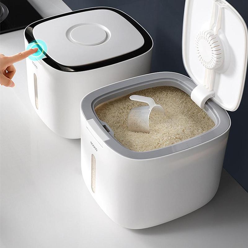 Rice Storage Container, Moisture Proof Rice Dispenser Box