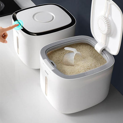 Rice Storage Container, Moisture Proof Rice Dispenser Box