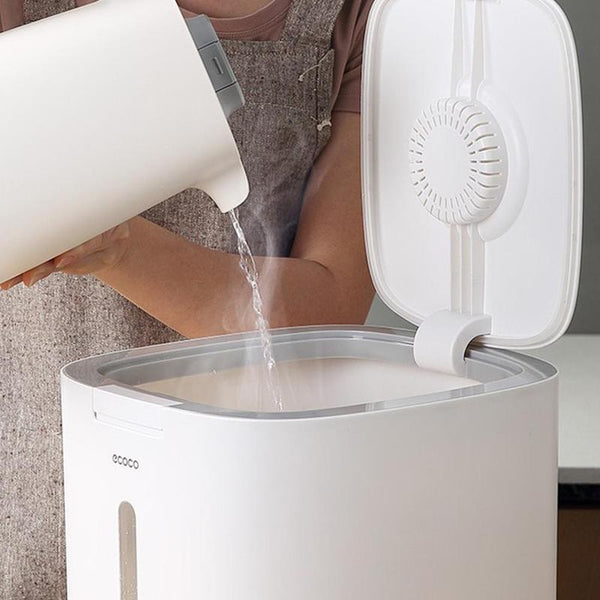 Rice Storage Container, Moisture Proof Rice Dispenser Box