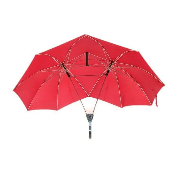 Double Umbrella for Two, Couples Umbrella with Two Canopies