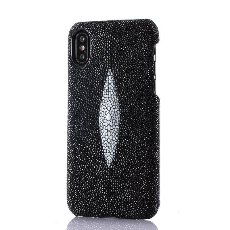 Leather iPhone Case, Pearl Fish Skin Leather Phone Case