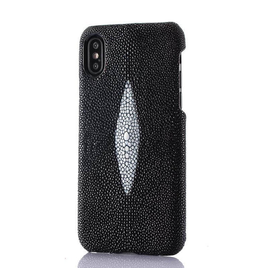 Leather iPhone Case, Pearl Fish Skin Leather Phone Case